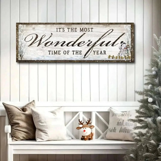 It's The Most Wonderful Time Of The Year Christmas Sign Cartsfy Inc.