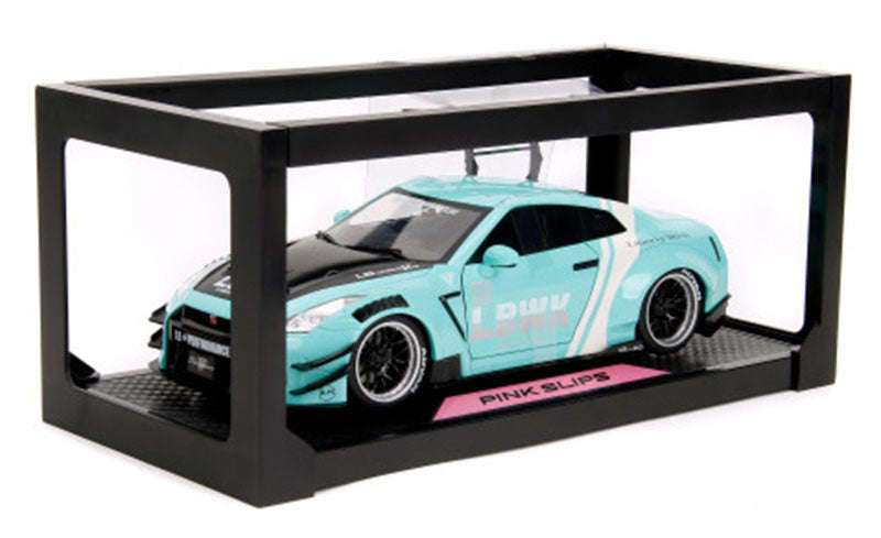 Jada Pink Slips Nissan Skyline GT-R R35 Liberty Walk Seafoam Mint Green 1:18 STM Diecast Default Title Default Title-