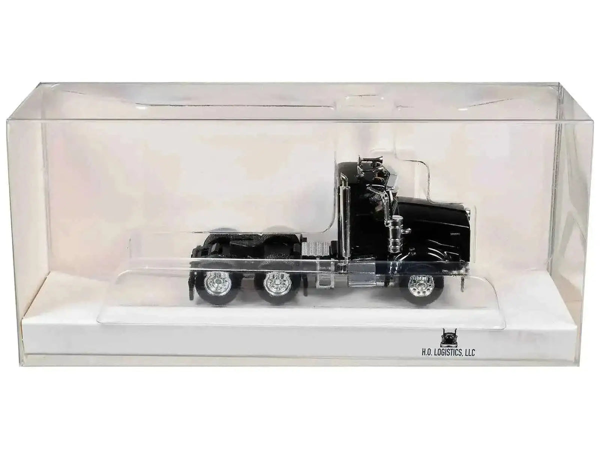 Kenworth T800 Day Cab Black 1/87 (HO) Scale Plastic Model Car by HO Logistics Cartsfy Inc.