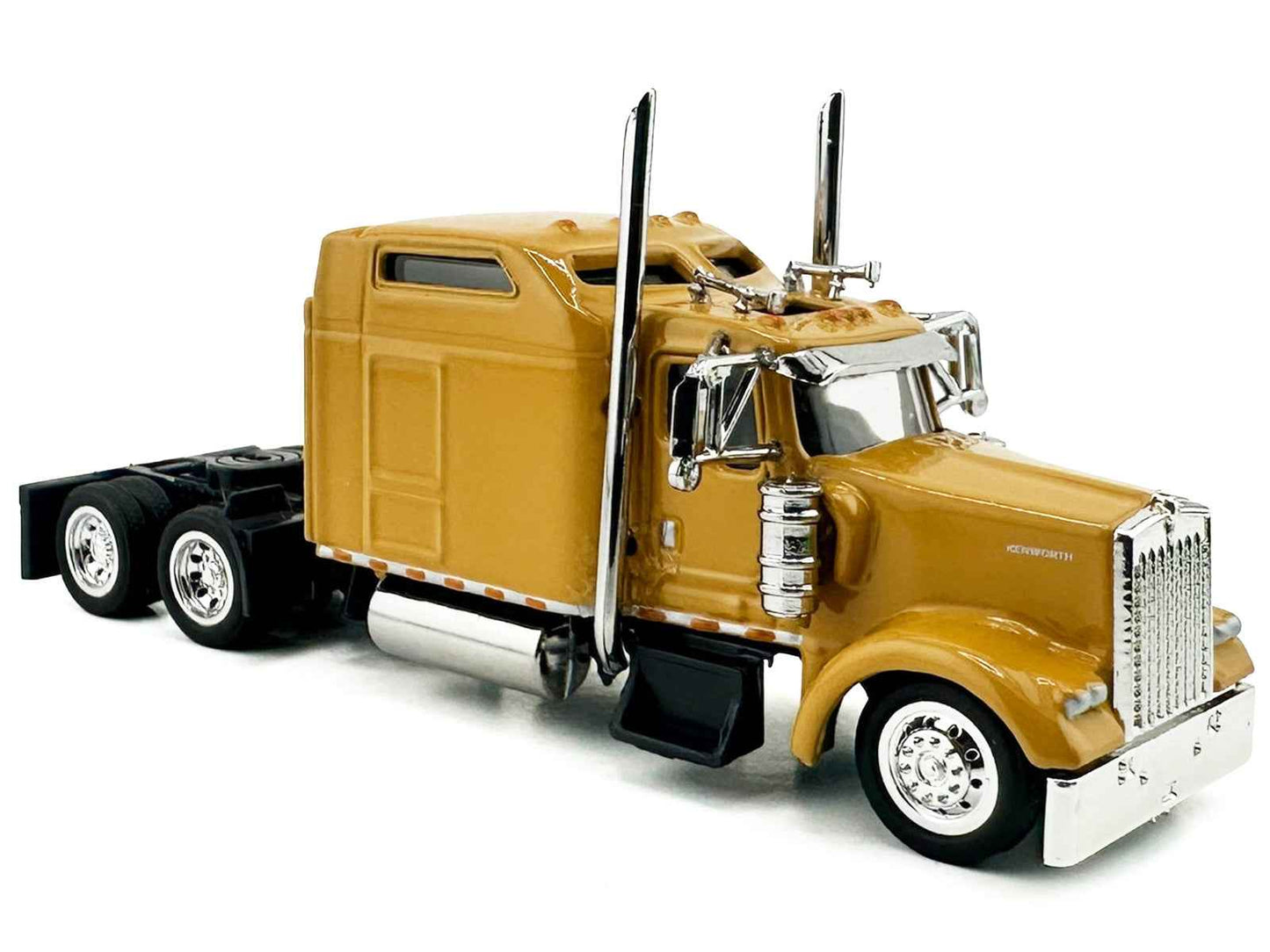 Kenworth W900L Truck Tractor with Sleeper Cab Yellow 1/87 (HO) Scale Plastic Model Car by HO Logistics Cartsfy Inc.