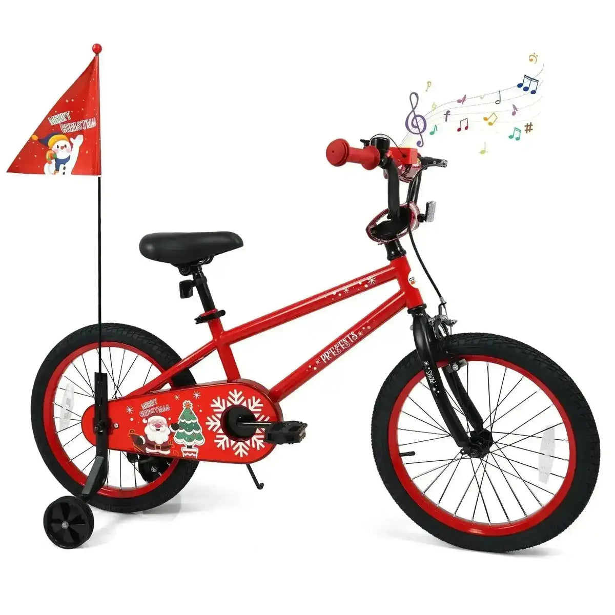 Kids Bike 12-18 Inch with Training Wheels & Christmas Music Cartsfy Inc.