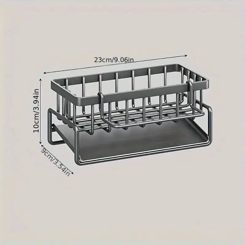 Kitchen Storage Rack - Multi - Functional Household Sink Organizer with Drain Basket - Cartsfy Inc.