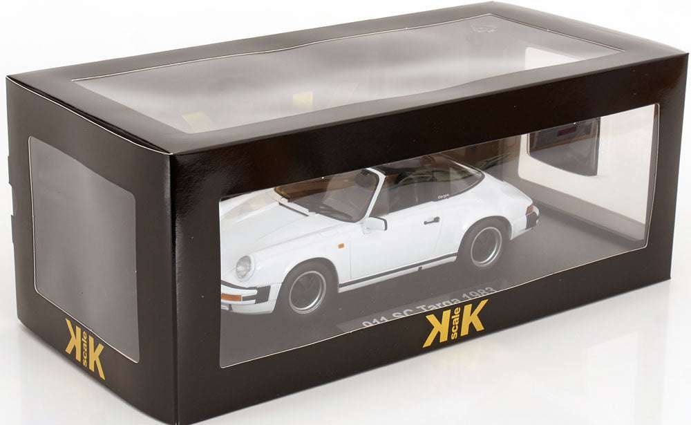 KK Scale 1983 Porsche 911 SC Targa w/ Removable Roof G Series White 1:18 Cartsfy Inc.