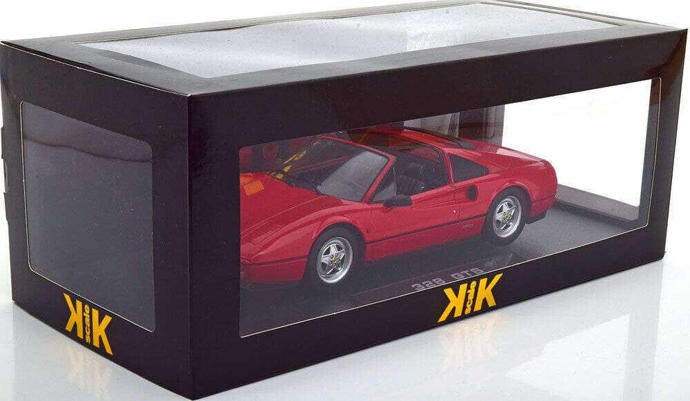 KK Scale 1985 Ferrari 328 GTS Magnum P.I. Ferrari Red 1:18 STM Diecast Default Title Default Title-
