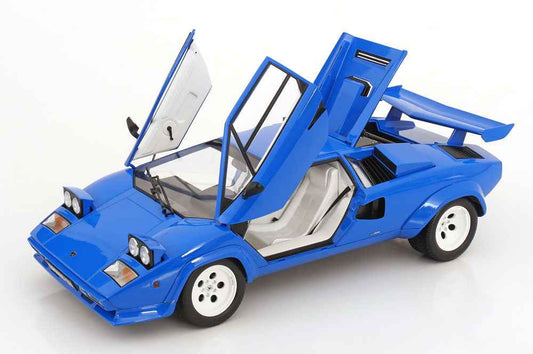 KK Scale 1985 Lamborghini Countach LP 5000S QV Blue 1:12 Cartsfy Inc.