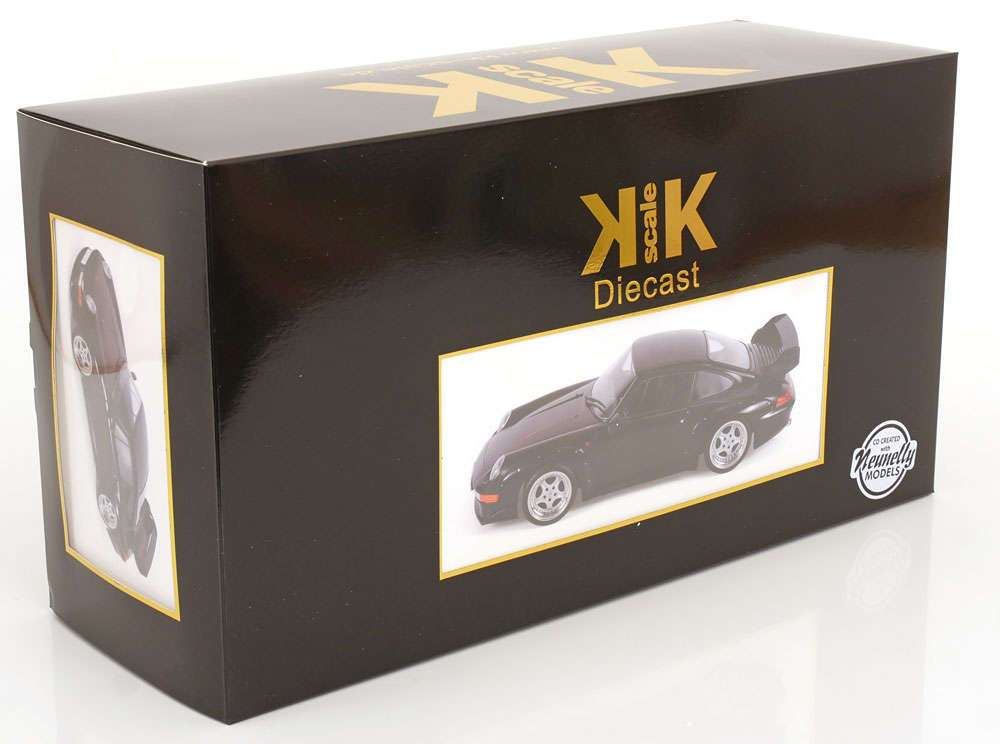 KK Scale 1996 Porsche 911 993 GT2 w/ Speedline Wheels Black 1:12 STM Diecast Default Title Default Title-