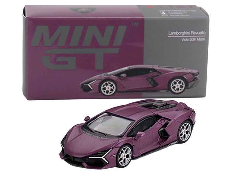 Lamborghini Revuelto Viola 30th Matt Purple Metallic Limited Edition 1/64 Diecast Model Car by Mini GT Miniature Motors Default Title Default Title-