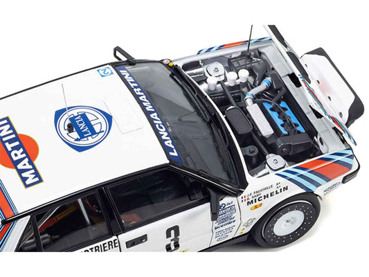 Lancia Delta HF 4WD #3 Juha Kankkunen - Juha Piironen "Martini Racing" Winner "Olympus Rally" (1987) 1/18 Diecast Model Car by Kyosho Cartsfy Inc.