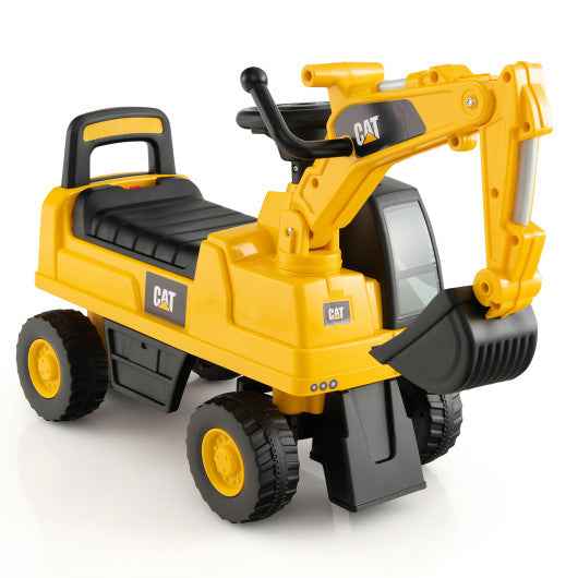Licensed Caterpillar Kids Ride-On Digger-Yellow Cartsfy Inc.