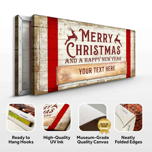 Merry Christmas And A Happy New Year Sign Cartsfy Inc.