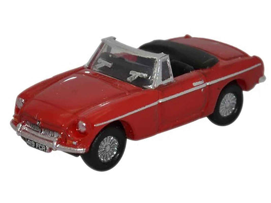 MG MGB Roadster RHD (Right Hand Drive) Tartan Red 1/148 (N) Scale Diecast Model Car by Oxford Diecast Cartsfy Inc.