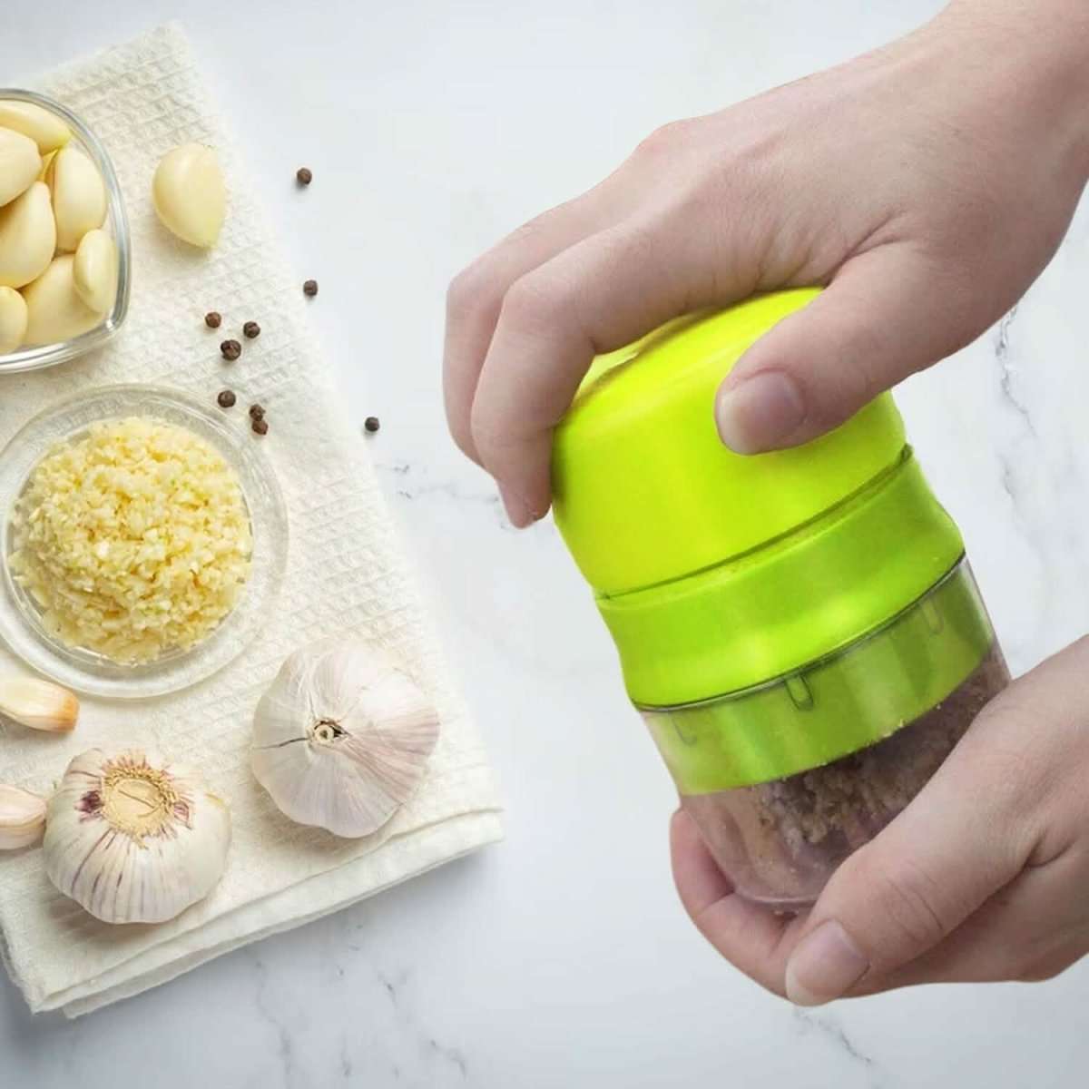 Mini Manual Food Chopper Dicer, Presser Mincer Kitchen Tool Cartsfy Inc.
