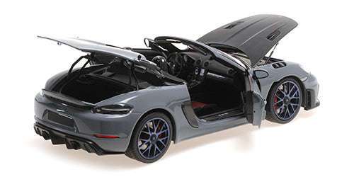 Minichamps 2024 Porsche 718 Cayman Spyder RS w/ Weissach Package Arctic Grey 1:18 STM Diecast Default Title Default Title-