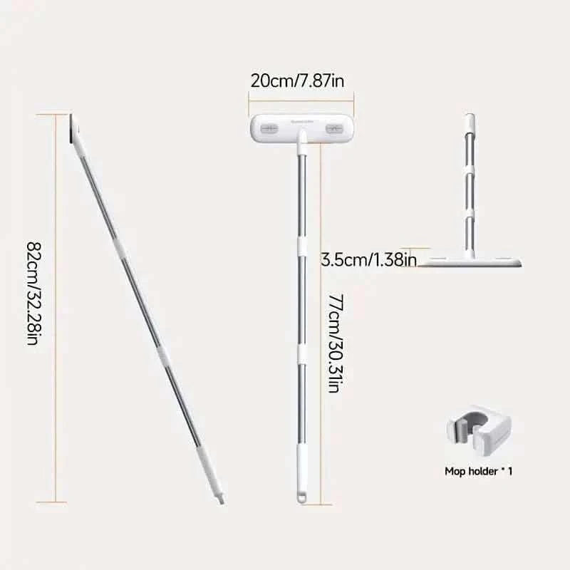 Extendable cleaning brush kit with metal pole segments and storage holder