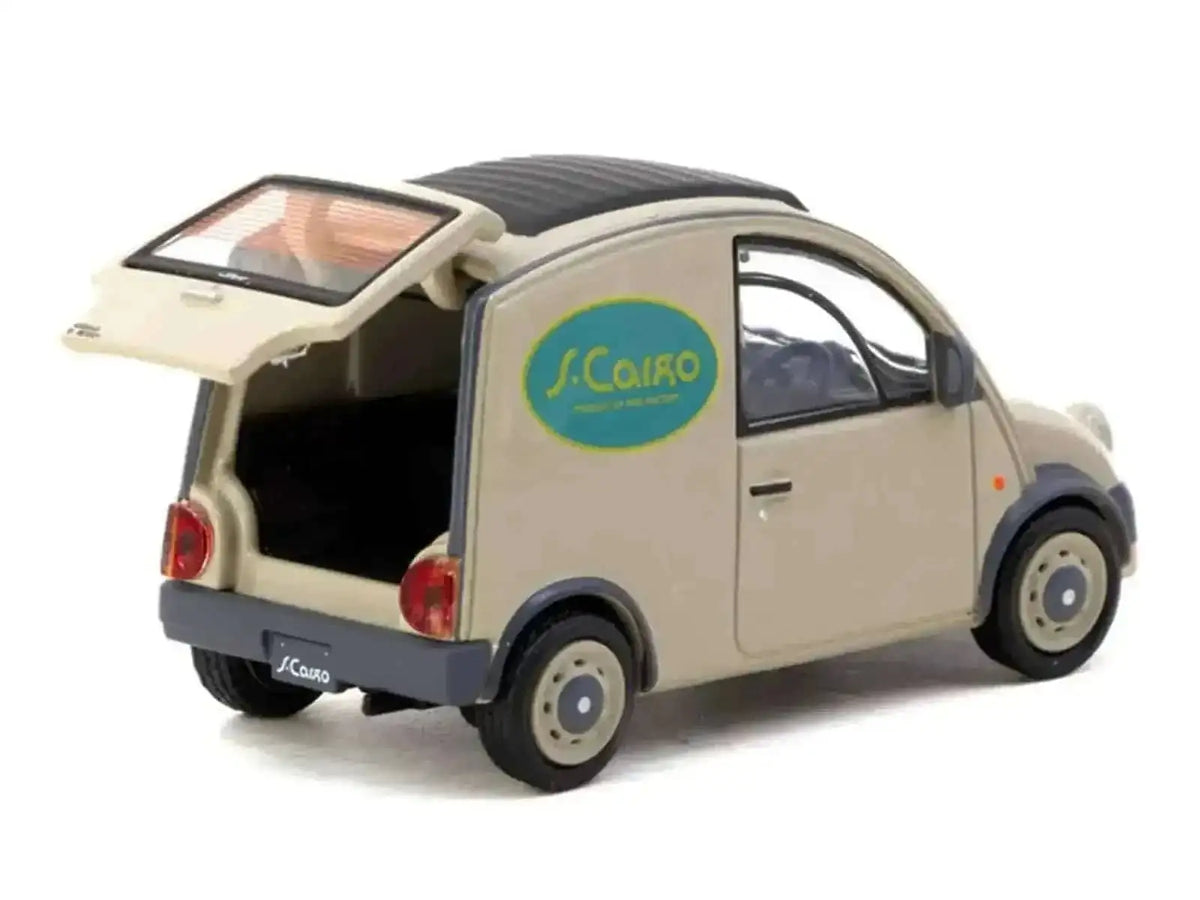Nissan S-Cargo Van RHD (Right Hand Drive) "Presentation" Beige with Tarmac Cards "Global64" Series 1/64 Diecast Model Car by Tarmac Works Cartsfy Inc.