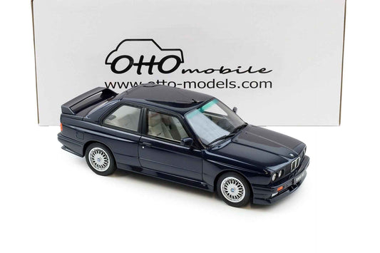 Otto 1988 BMW M3 E30 Europameister Macau Blue Metallic 1:18 Cartsfy Inc.