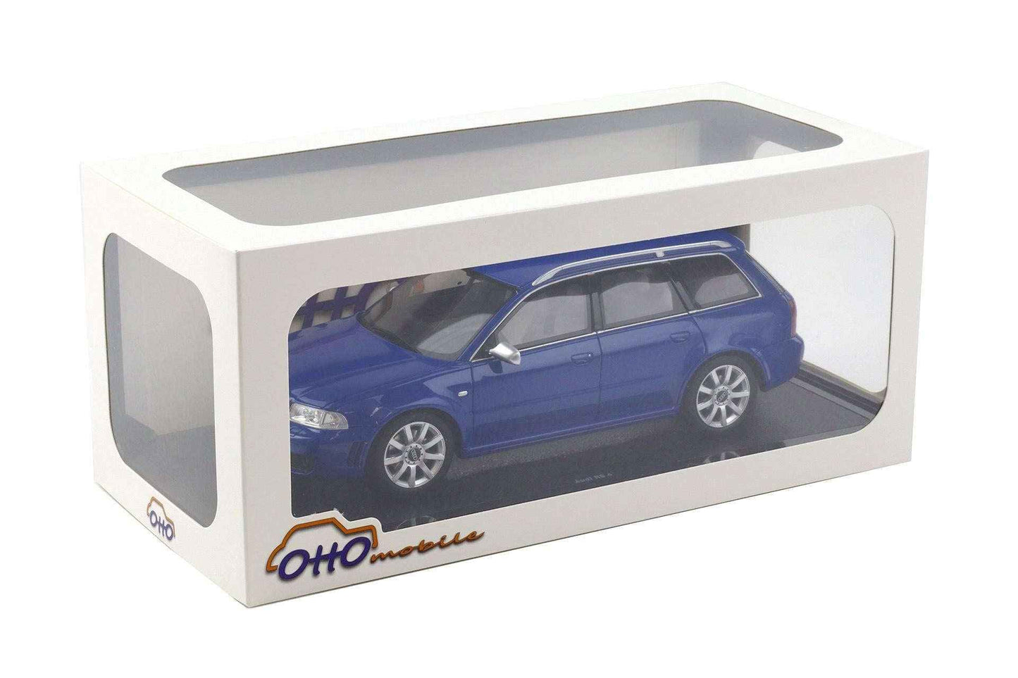 Otto 2000 Audi RS4 Avant B5 2.7L V6 Biturbo Nogaro Blue 1:18 STM Diecast Default Title Default Title-