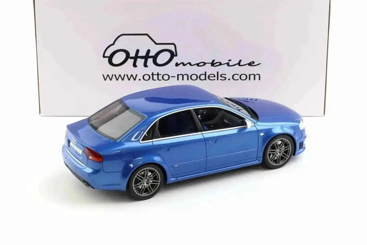 Otto 2007 Audi RS4 Sedan B7 4.2L V8 FSI Sprint Blue 1:18 Cartsfy Inc.