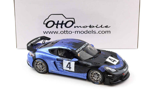Otto 2021 Porsche 718 Cayman GT4 RS Clubsport #4 Blue & Black 1:18 Cartsfy Inc.