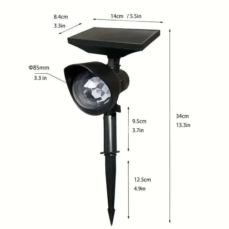 Outdoor Solar Rotating Color Projection Lamp DailySale Default Title Default Title-