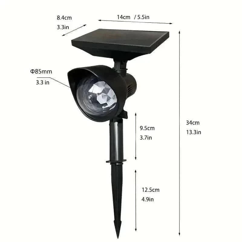 Outdoor Solar Rotating Color Projection Lamp DailySale Default Title Default Title-
