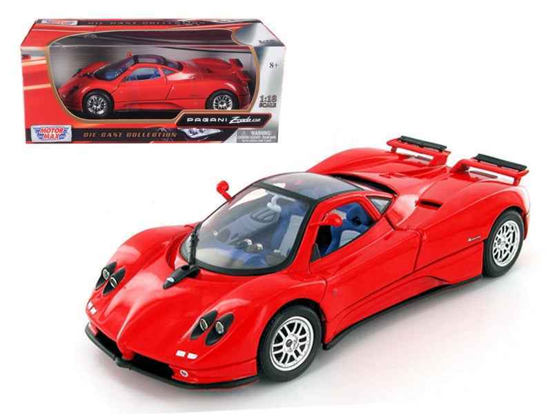 Pagani Zonda C12 Red 1/18 Diecast Model Car by Motormax Miniature Motors Default Title Default Title-