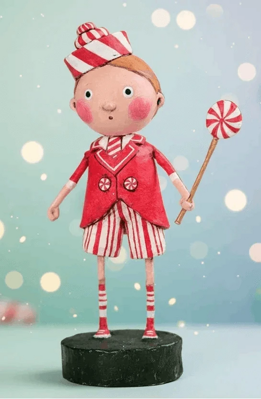 Peppermint Pete Christmas Figurine by Lori Mitchell Cartsfy Inc.