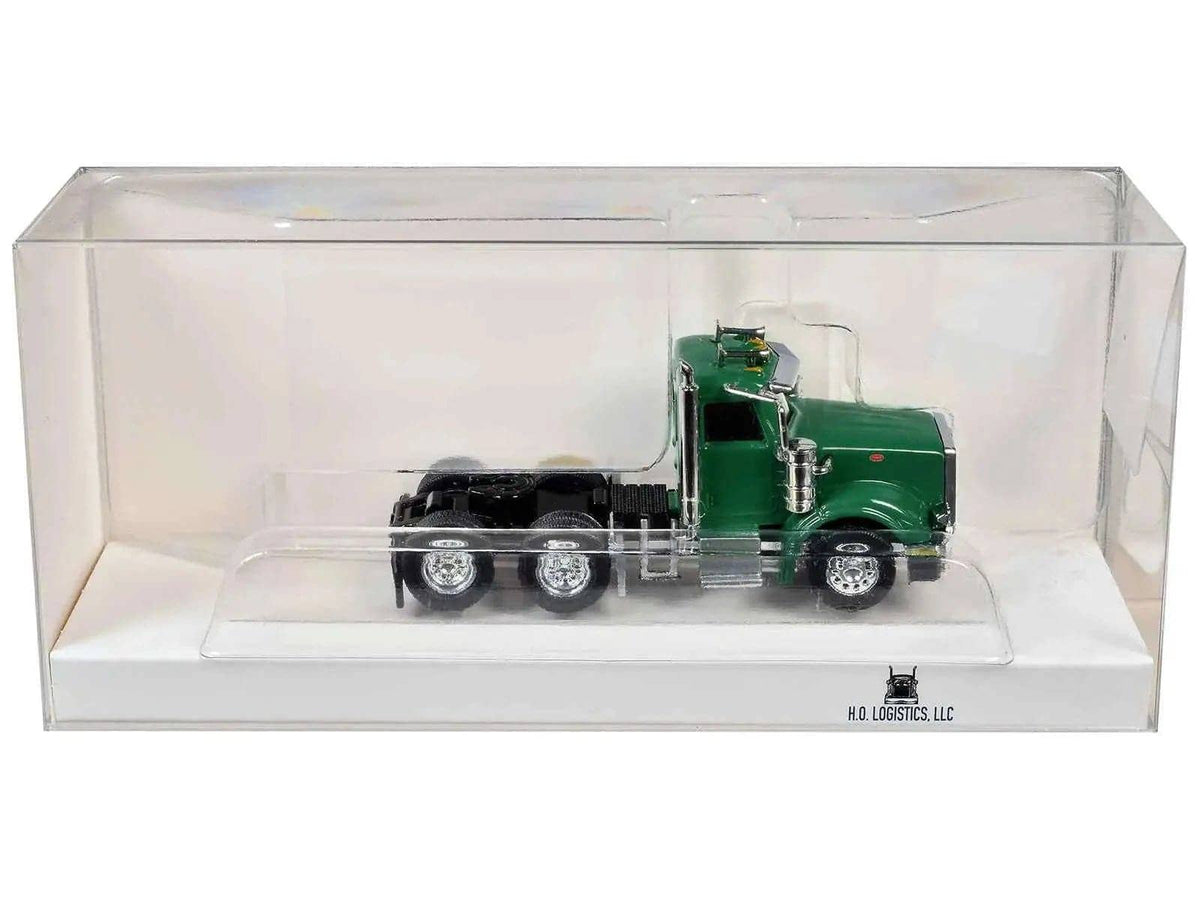 Peterbilt 367 Day Cab Green 1/87 (HO) Scale Plastic Model Car by HO Logistics Miniature Motors Default Title Default Title-