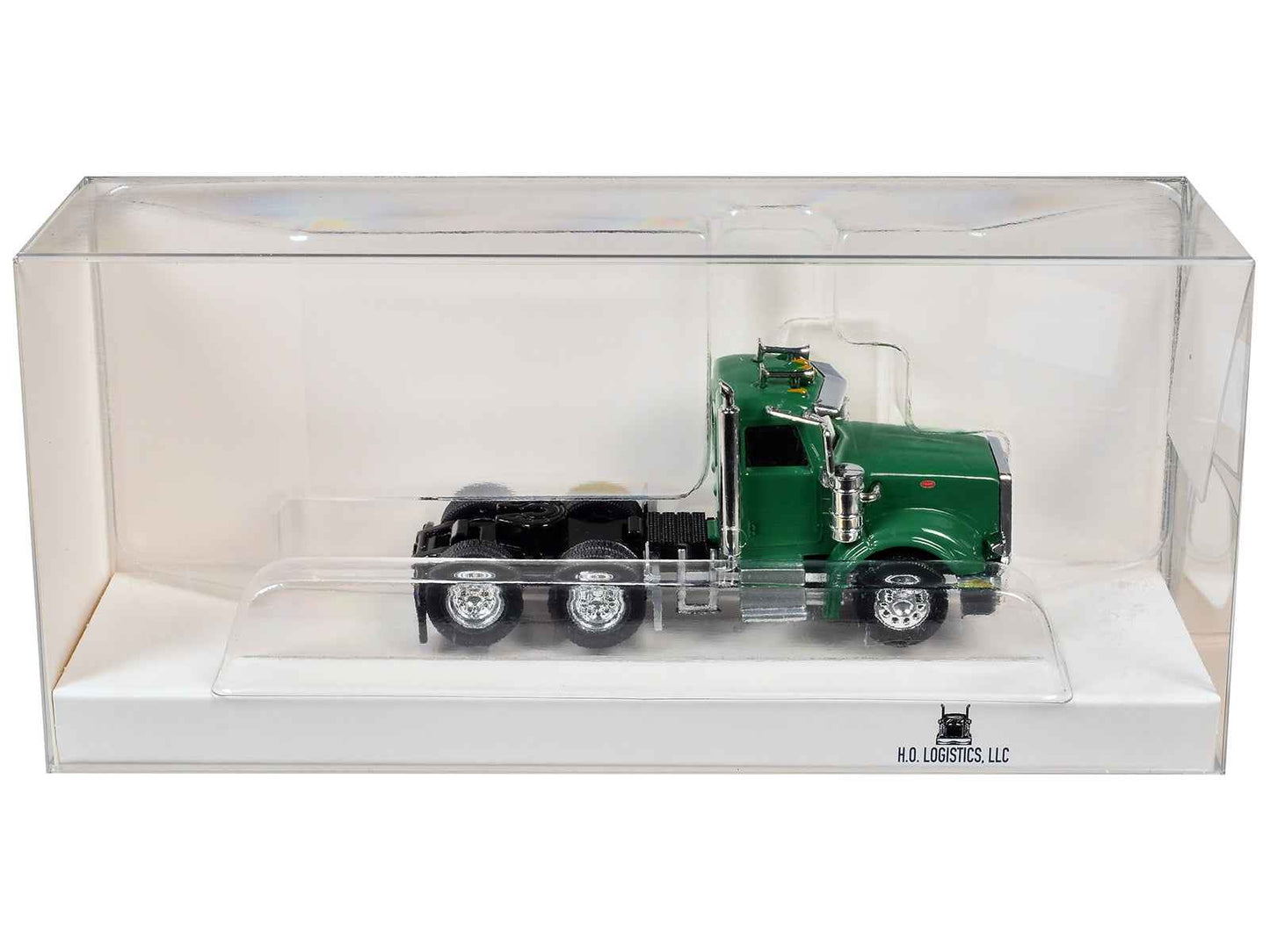 Peterbilt 367 Day Cab Green 1/87 (HO) Scale Plastic Model Car by HO Logistics Miniature Motors Default Title Default Title-