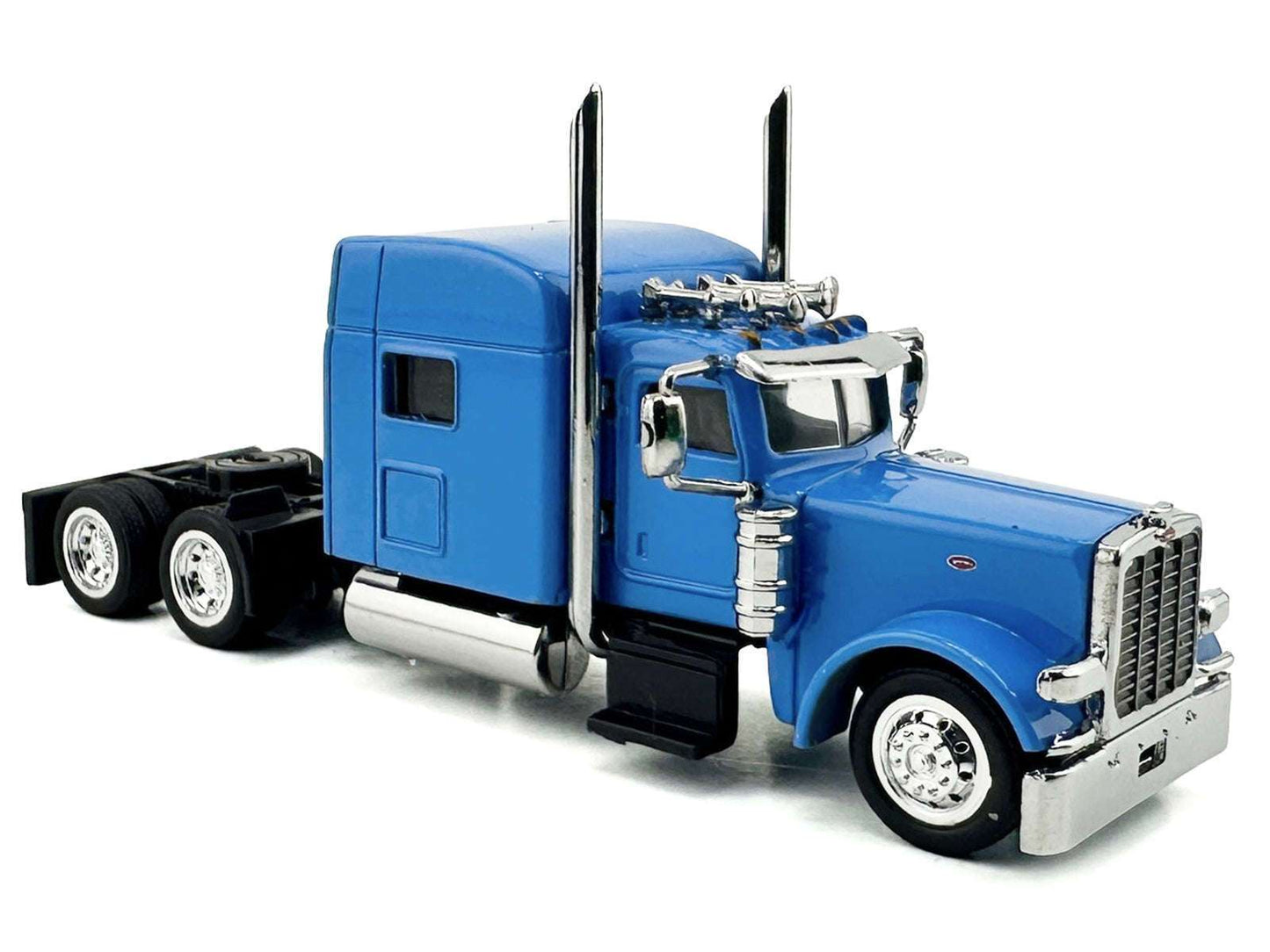 Peterbilt 389 Truck Tractor with Sleeper Cab Baby Blue 1/87 (HO) Scale Plastic Model Car by HO Logistics Miniature Motors Default Title Default Title-