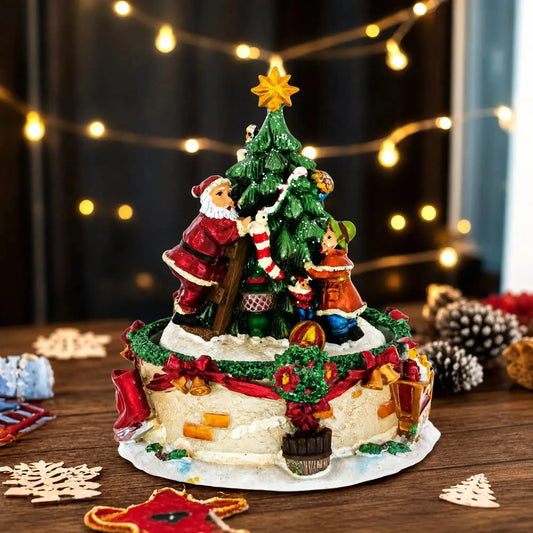 Tree Decorating Duo Spinning Musical Christmas Figurine BestPysanky Default Title Default Title-