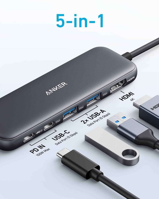 Refurbished Anker <b>332</b> USB-C Hub (5-in-1) Cartsfy Inc.