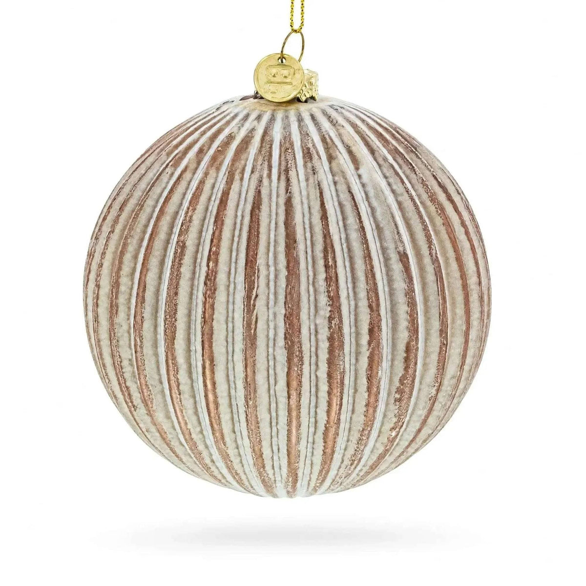 Ribbed Matte Glass Ball Glass Christmas Ornament BestPysanky Default Title Default Title-