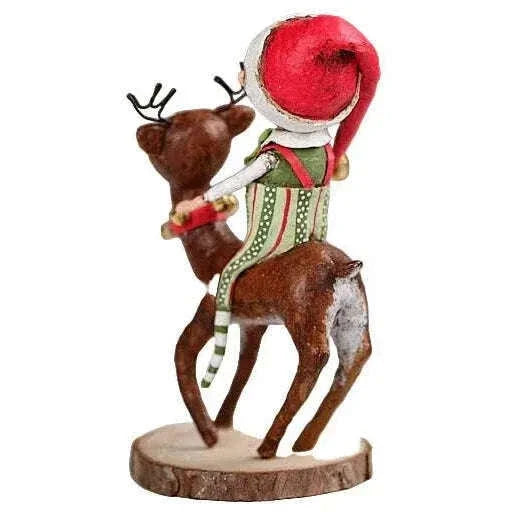 Run Run Reindeer Christmas Figurine by Lori Mitchell Cartsfy Inc.