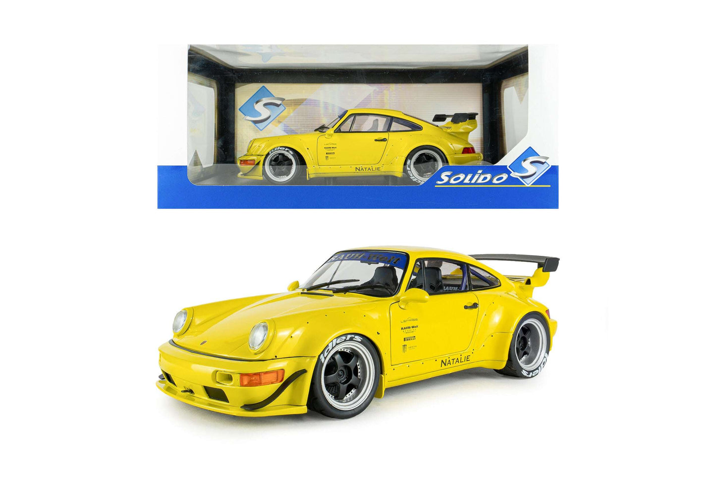 Solido 2023 Porsche 911 RWB 964 "Natalie" Yellow 1:18 STM Diecast Default Title Default Title-