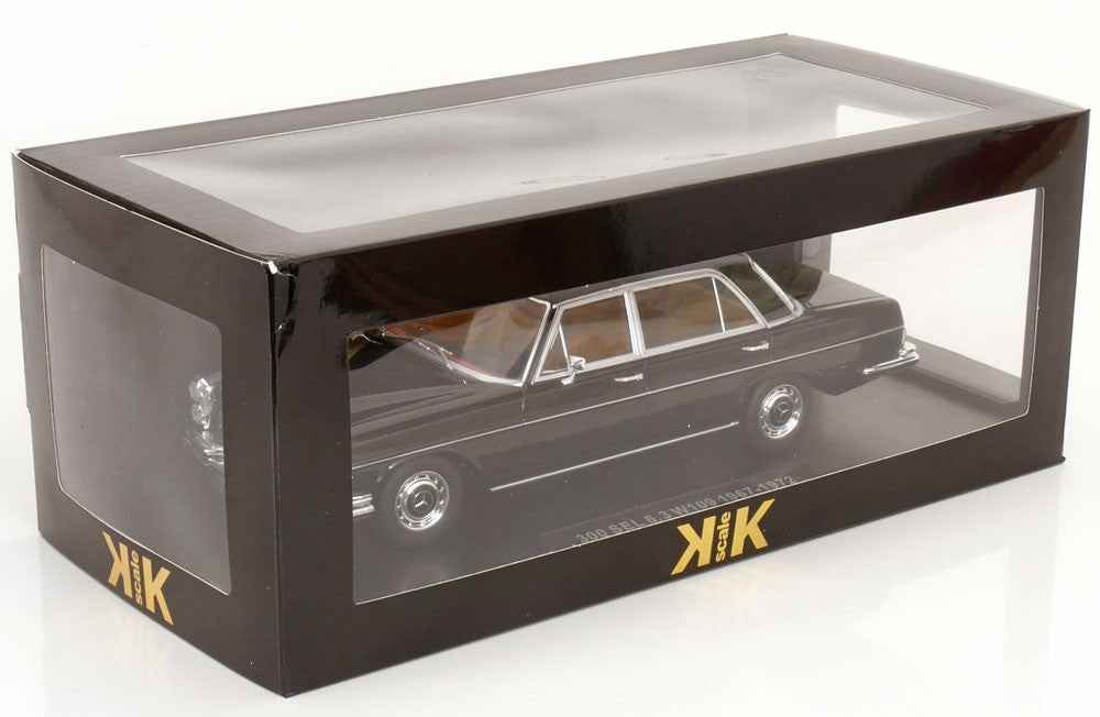 KK Scale 1967-1972 Mercedes-Benz 300 SEL 6.3 (W109) Sedan Black 1:18 STM Diecast Default Title Default Title-