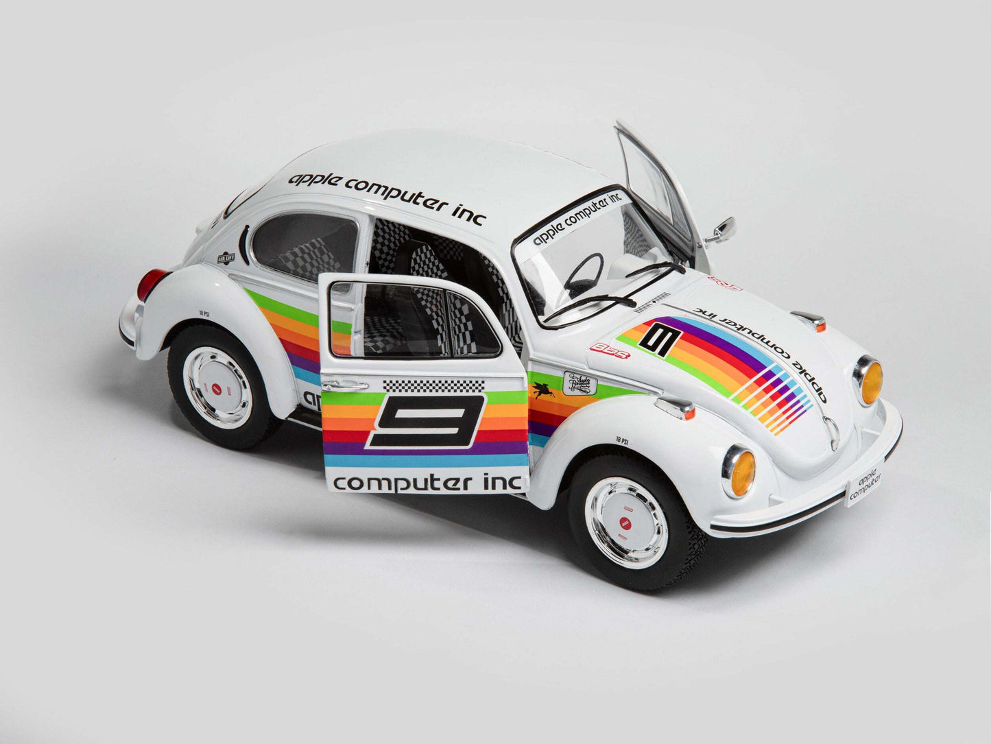 Solido 1975 Volkswagen Beetle 1303 K3 Tribute #9 White 1:18 STM Diecast Default Title Default Title-
