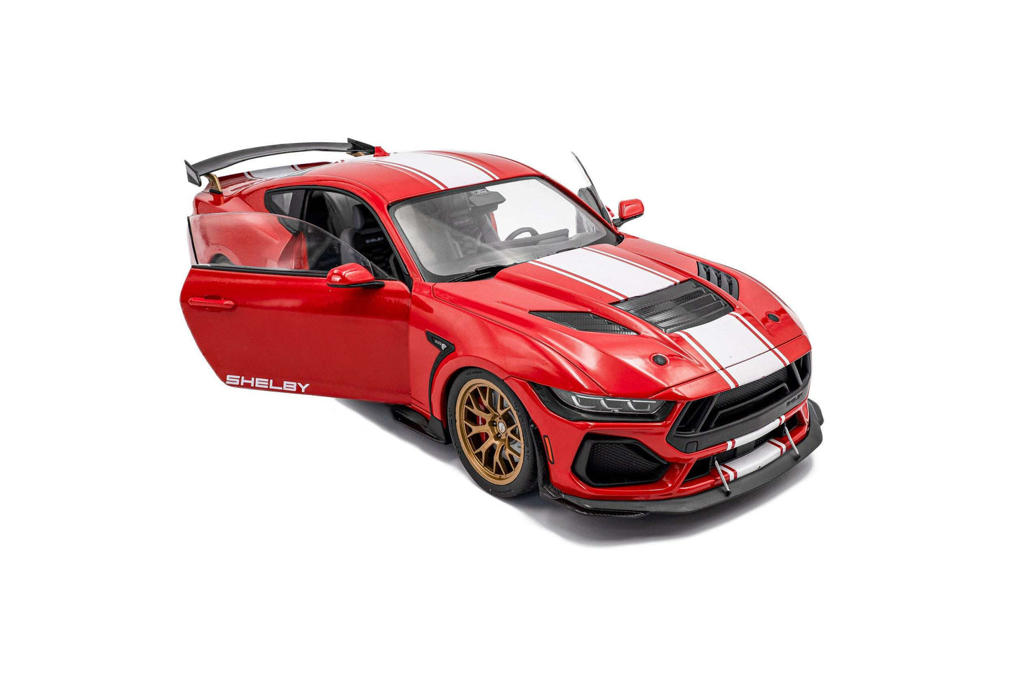 Solido 2025 Ford Shelby Mustang Super Snake Red w/ White Stripes 1:18 STM Diecast Default Title Default Title-