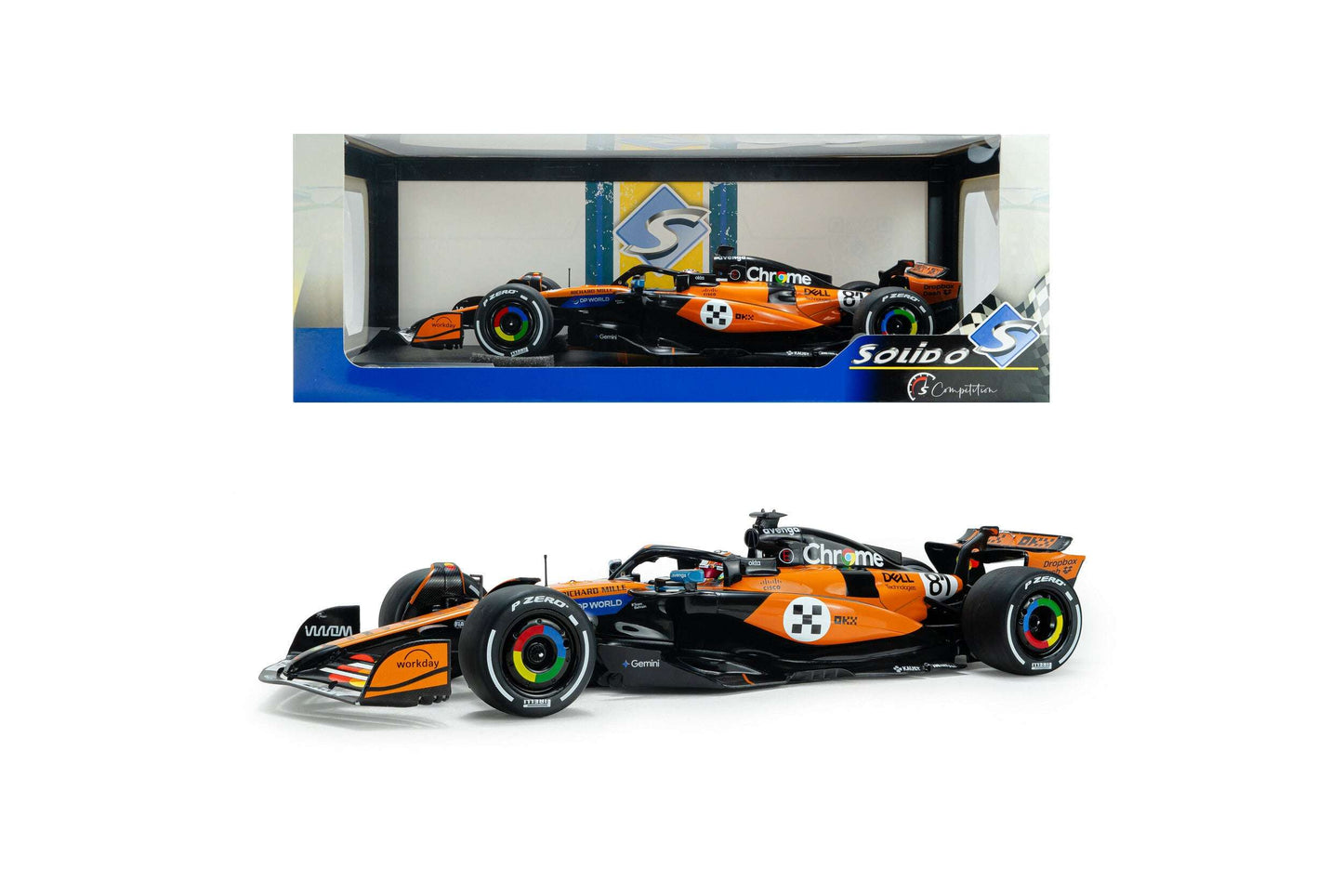Solido Mclaren F1 Team MCL39 Orange #81 O. Piastri 3rd Monaco GP 2025 1:18 STM Diecast Default Title Default Title-