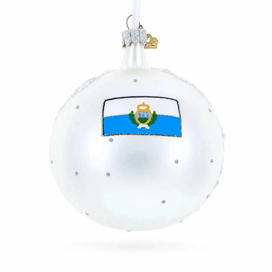 San Marino Glass Ball Christmas Ornament 4 Inches Cartsfy Inc.