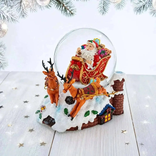 Santa Delivering Gifts Musical Christmas Water Snow Globe Cartsfy Inc.