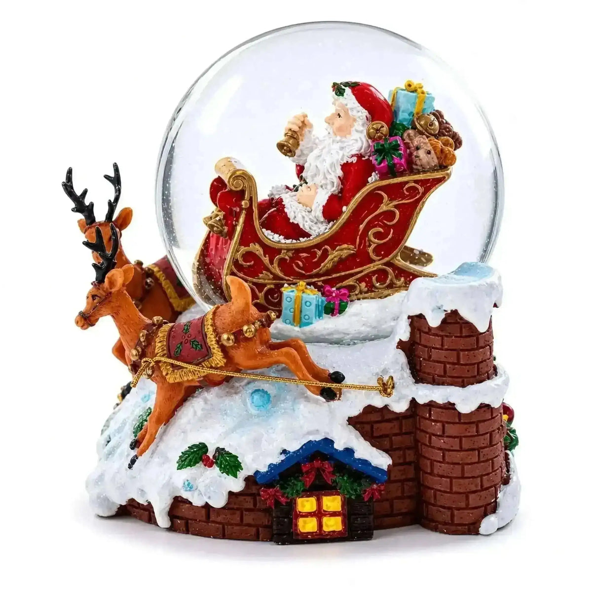 Santa Delivering Gifts Musical Christmas Water Snow Globe Cartsfy Inc.