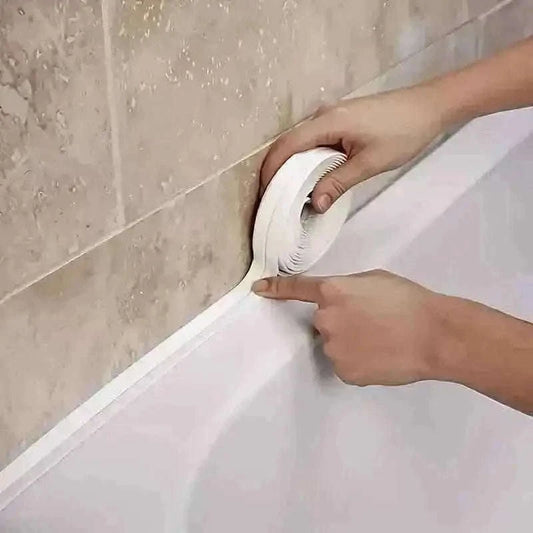 Self-Adhesive Waterproof Caulk Strip - Moisture-Resistant Sealing Tape for Kitchen & Bathroom Cartsfy Inc.