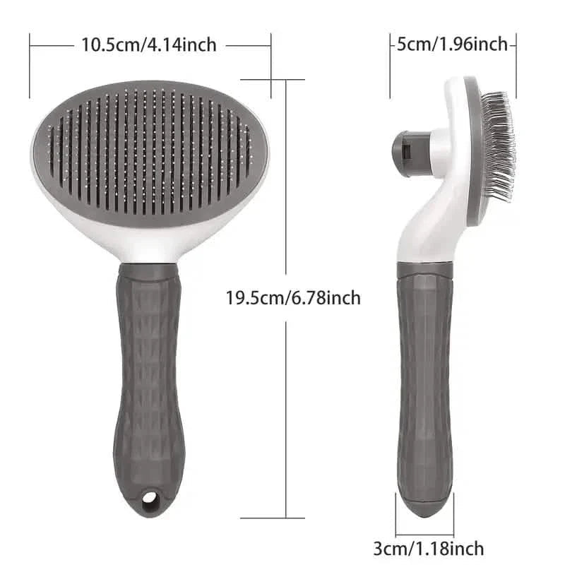 Self Cleaning Slicker Brush Suitable for Pets with Long or Short Hair - Cartsfy Inc.