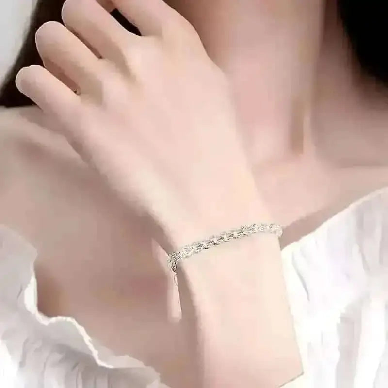 Silver Ultra Sparkle Glitter Bracelet Cartsfy Inc.