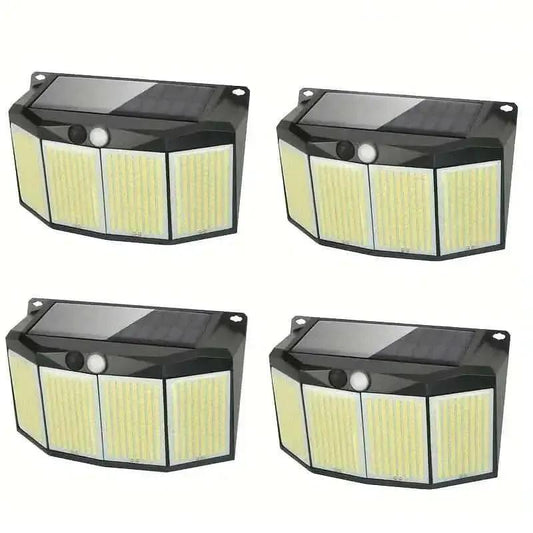 Solar Lights Outdoor 576 LED with Lights Reflector and 3 Lighting Modes DailySale 1-Piece 4-Piece 1-Piece-4-Piece-