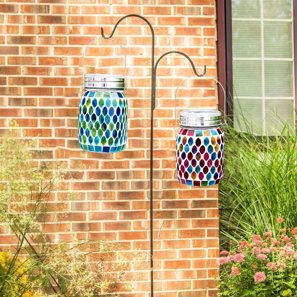 Solar Mosaic LED Waterproof Outdoor Hanging Lanterns Cartsfy Inc.