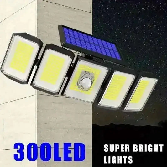 Solar Wall Light with 5 Adjustable Angle Heads Cartsfy Inc.