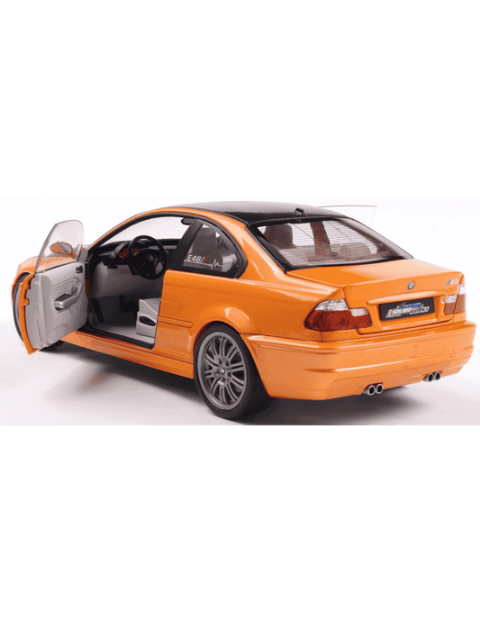 Solido 2000 BMW E46 Coupe Orange w/ Black Hood 1:18 Cartsfy Inc.
