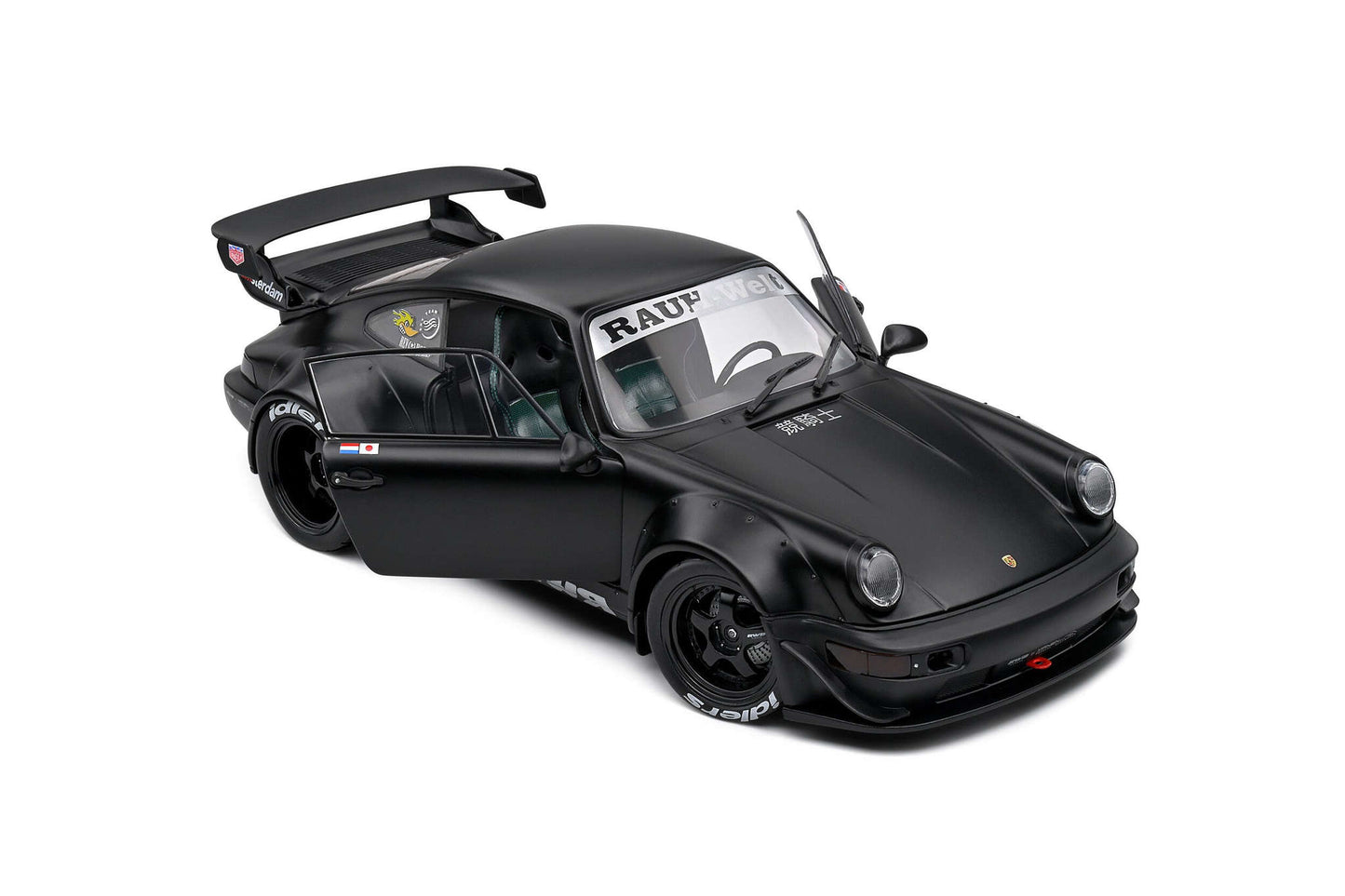 Solido 2016 Porsche 911 (964) RWB Bodykit Darth Vader Black 1:18 STM Diecast Default Title Default Title-